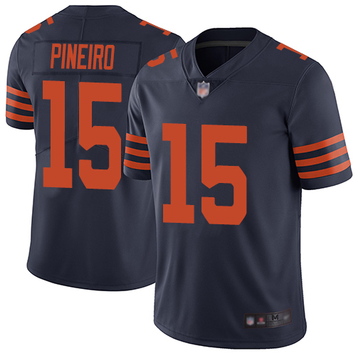 Chicago Bears Limited Navy Blue Men Eddy Pineiro Jersey NFL Football 15 Rush Vapor Untouchable